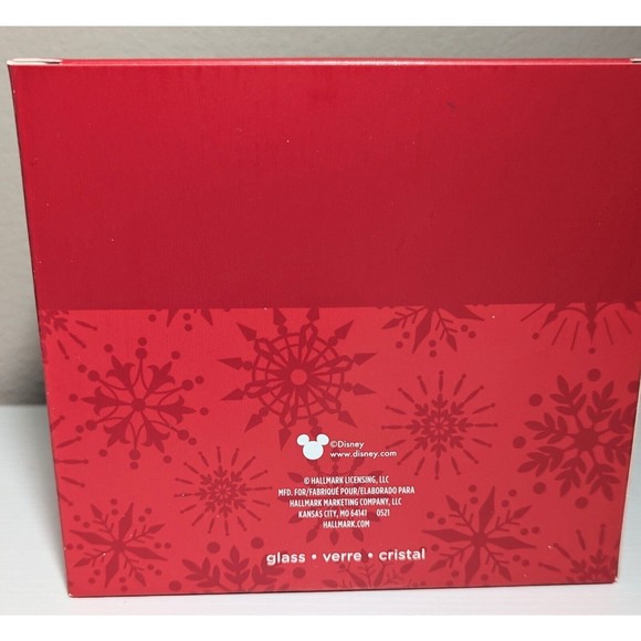 Hallmark GLASS Christmas Ornament Disney Mickey Mouse Ears BLACK Box - Picture 4 of 5